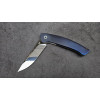 СИНІЙ ПТАХ авторський складаний ніж ручної роботи Androshchuk Knives, сталь S125V, 65 HRC, купити замовити в Україні